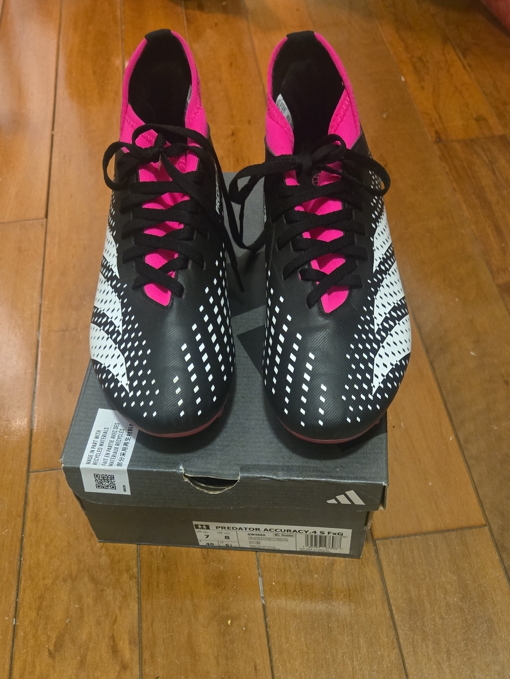 adidas Women's Black & Pink Soccer Cleats